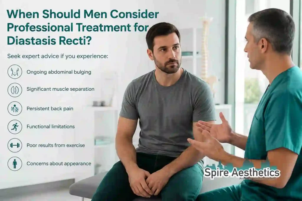 When Should Men Consider Professional Treatment for Diastasis Recti Skegness?