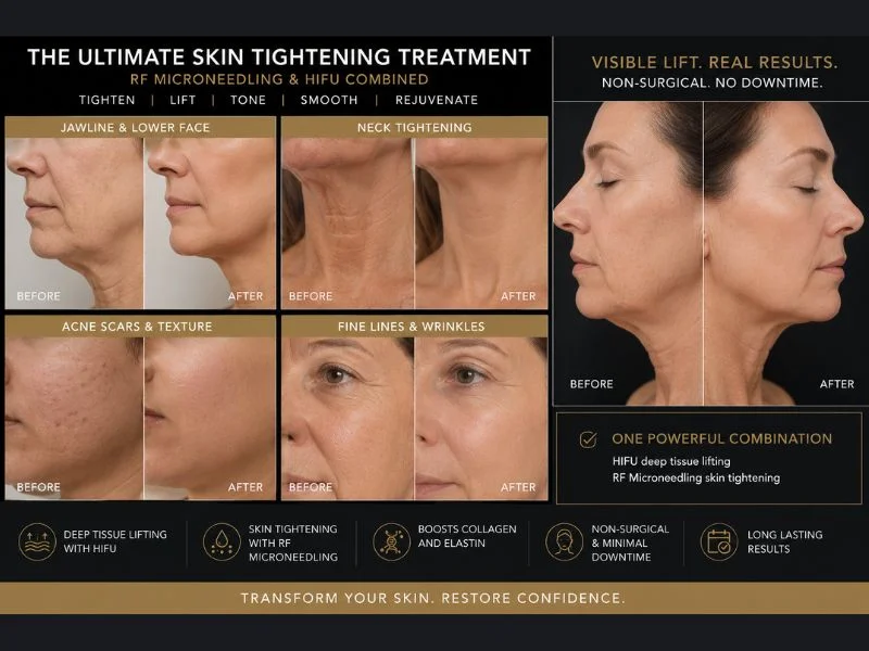 Results of combined treatment for the ultimate skin tightening treatment Skegness